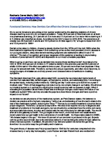 Article by Dr Carver - Functional Dentistry. November 2023 – Functional Dentistry: How Dentists Can Affect the Chronic Disease Epidemic in our Nation. Sillha Oral Wellness. ARKRAY USA, Inc.
