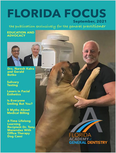 Article in Florida Focus - September 2021 – Salivary Testing in Pediatric Dentistry (Pages 6-8)